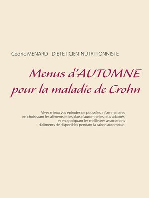 cover image of Menus d'automne pour la maladie de Crohn